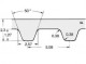 1200 MXL 037 =09,53mm = 150 MXL 012 Megadyne reme ozuben ( Z=150, L=304,80mm, inch=120 )